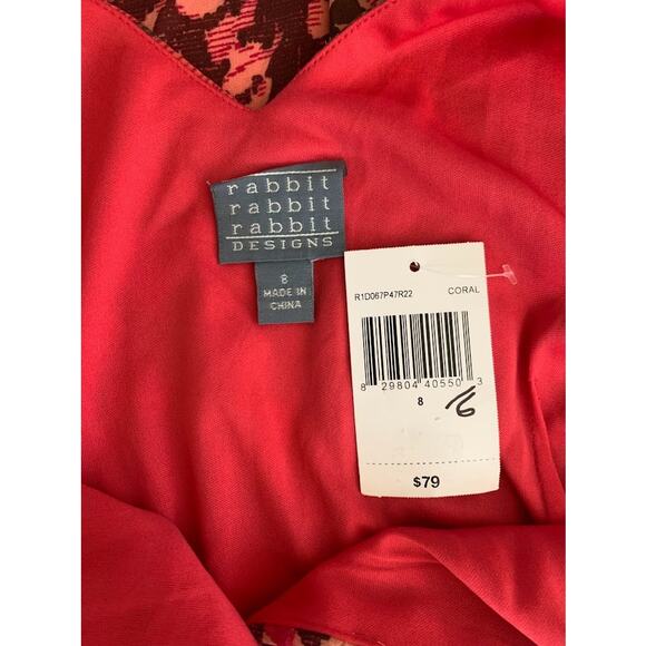 Rabbit Rabbit Rabbit Women's Red size 8 dress NWT - Picture 3 of 4